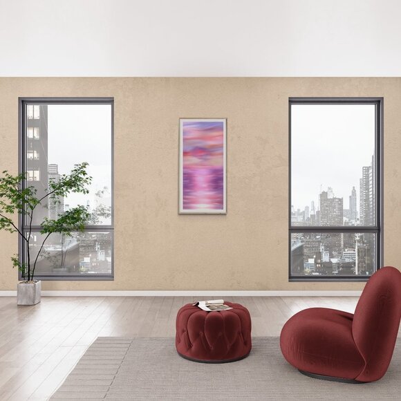 Waves at Sunset | romantic | Modern Wall Art Decor | Minimalist Digital Print - Picture 3 of 3